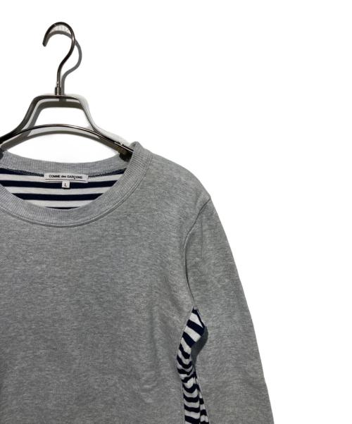 COMME des GARCONS（コムデギャルソン）COMME des GARCONS (コムデギャルソン) ドッキングスウェット グレー サイズ:Lの古着・服飾アイテム
