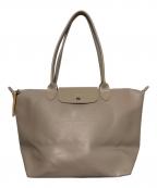 LONGCHAMPロンシャン）の古着「ルプリアージュ シティ L トートバッグ」｜ベージュ