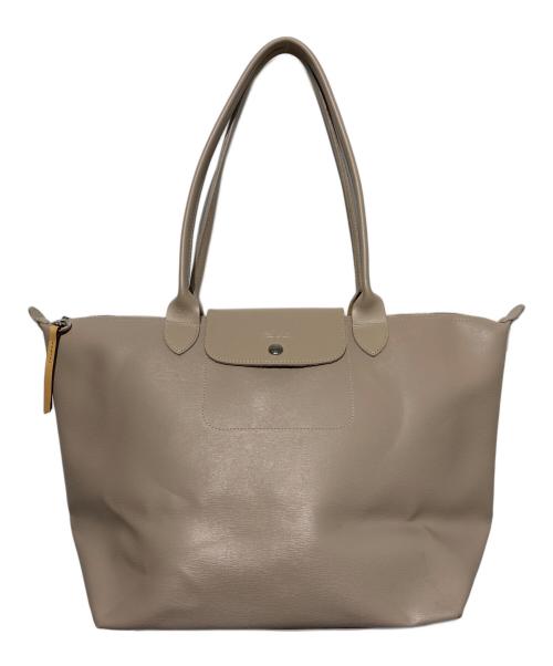 LONGCHAMP（ロンシャン）LONGCHAMP (ロンシャン) ルプリアージュ シティ L トートバッグ ベージュの古着・服飾アイテム