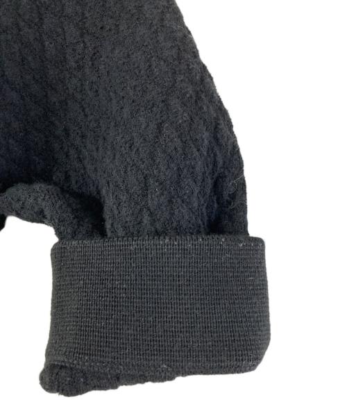 BALLSEY（ボールジィ）BALLSEY (ボールジィ) ウールコットンパールコンビ クルーネックカーディガン ブラック サイズ:Ｓの古着・服飾アイテム