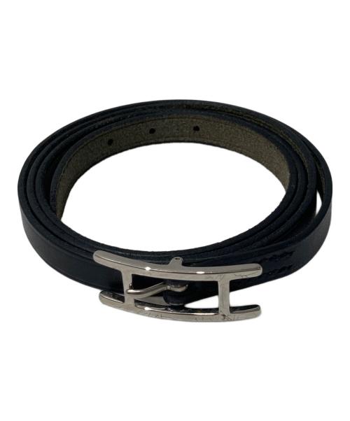 HERMES（エルメス）HERMES (エルメス) アピ3ロングブレスレット ブラックの古着・服飾アイテム