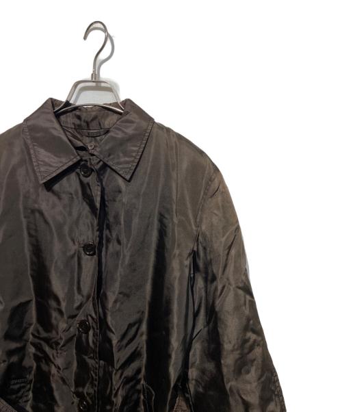 PRADA（プラダ）PRADA (プラダ) オールド ベルテッドナイロンコート ブラウン サイズ:Sの古着・服飾アイテム