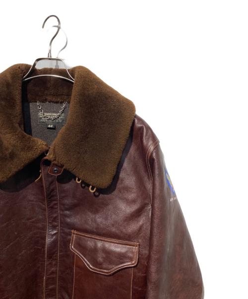BUZZ RICKSON'S（バズリクソンズ）BUZZ RICKSON'S (バズリクソンズ) TYPE B-2 レザーフライトジャケット ブラウン サイズ:44の古着・服飾アイテム