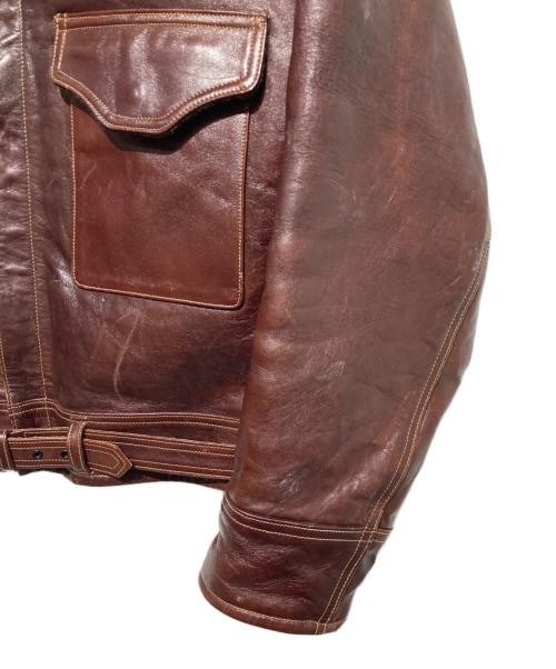 BUZZ RICKSON'S（バズリクソンズ）BUZZ RICKSON'S (バズリクソンズ) TYPE B-2 レザーフライトジャケット ブラウン サイズ:44の古着・服飾アイテム