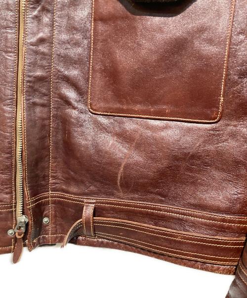 BUZZ RICKSON'S（バズリクソンズ）BUZZ RICKSON'S (バズリクソンズ) TYPE B-2 レザーフライトジャケット ブラウン サイズ:44の古着・服飾アイテム