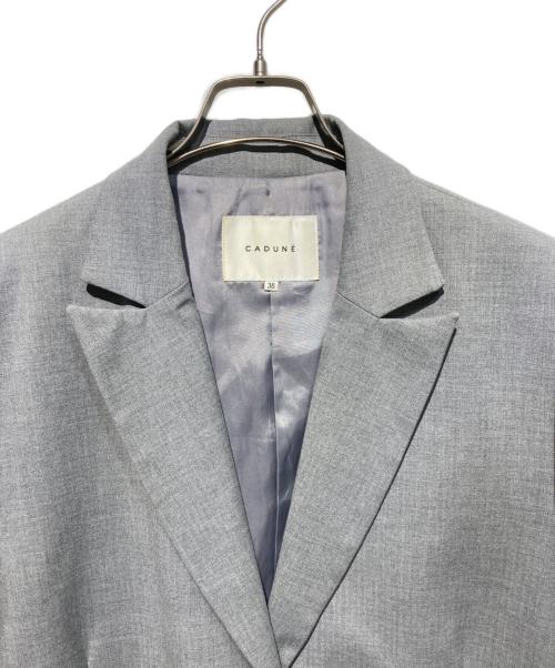 CADUNE（カデュネ）CADUNE (カデュネ) スプリングカラービッグジャケット グレー サイズ:38の古着・服飾アイテム