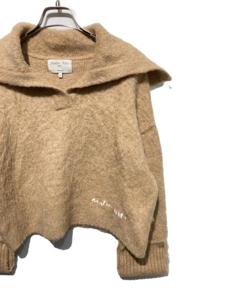 martin kim（マーティンキム）Martin Kim (マーティンキム) セーラーカラーニット ベージュ サイズ:FREEの古着・服飾アイテム