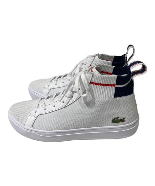LACOSTE（ラコステ）LACOSTE (ラコステ) ハイカットスニーカー ホワイト サイズ:UK7.5の古着・服飾アイテム