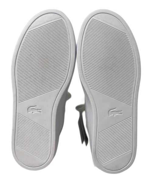 LACOSTE（ラコステ）LACOSTE (ラコステ) ハイカットスニーカー ホワイト サイズ:UK7.5の古着・服飾アイテム