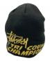 stussy (ステューシー) ロゴニット帽 ブラック：8000円