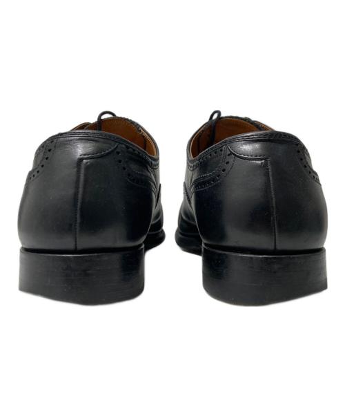 SCOTCH GRAIN（スコッチグレイン）SCOTCH GRAIN (スコッチグレイン) ストレートチップセミブローグ ドレスシューズ ブラック サイズ:24 1/2の古着・服飾アイテム