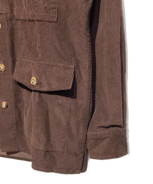 DRAKE'S（ドレイクス）DRAKE'S (ドレイクス) コーデュロイシャツ ブラウン サイズ:Mの古着・服飾アイテム
