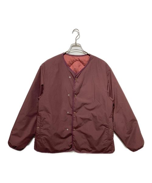 nanamica（ナナミカ）nanamica (ナナミカ) Reversible Down Cardigan ボルドー サイズ:Mの古着・服飾アイテム