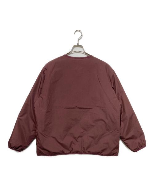 nanamica（ナナミカ）nanamica (ナナミカ) Reversible Down Cardigan ボルドー サイズ:Mの古着・服飾アイテム