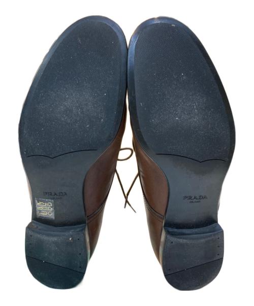 PRADA（プラダ）PRADA (プラダ) レザーシューズ ブラウン サイズ:73の古着・服飾アイテム