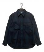 THE NORTH FACEザ ノース フェイス）の古着「ロングスリーブウールフィールドユーティリティシャツ」｜ネイビー