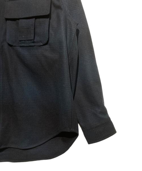 THE NORTH FACE（ザ ノース フェイス）THE NORTH FACE (ザ ノース フェイス) ロングスリーブウールフィールドユーティリティシャツ ネイビー サイズ:Lの古着・服飾アイテム