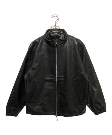 中古・古着通販】SSZ (エスエスズィー) LEATHER BLOUSON ブラック