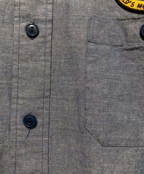 AVIREX（アヴィレックス）AVIREX (アヴィレックス) 長袖 シャンブレーシャツ インディゴ サイズ:XLの古着・服飾アイテム