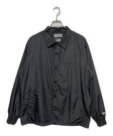 Yohji Yamamoto pour homme×New Era（ヨウジヤマモト プールオム×ニューエラ）の古着「CROW PRINT COACH JACKET」｜ブラック