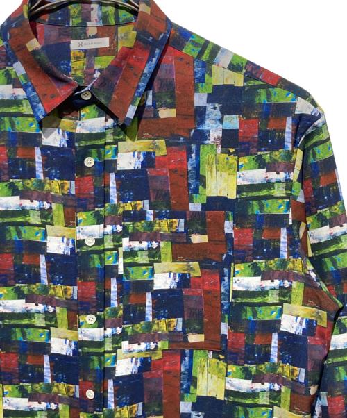 HERALBONY（ヘラルボニー）HERALBONY (ヘラルボニー) レギュラーカラーシャツ「My world」 マルチカラー サイズ:Lの古着・服飾アイテム