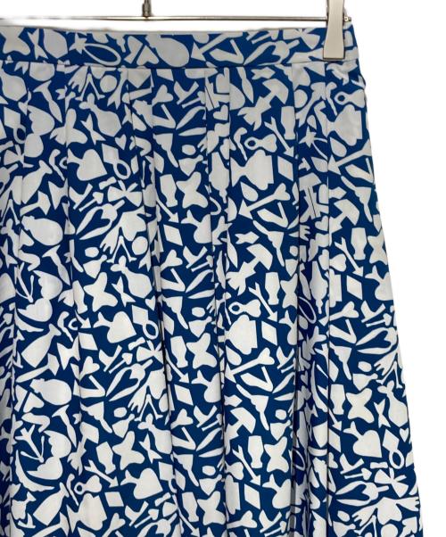 HERALBONY（ヘラルボニー）HERALBONY (ヘラルボニー) フレアスカート「アオの世界」 ブルー サイズ:Mの古着・服飾アイテム