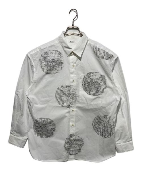 HERALBONY（ヘラルボニー）HERALBONY (ヘラルボニー) レギュラーカラーシャツ「heart-mm2024」 ホワイト サイズ:Lの古着・服飾アイテム