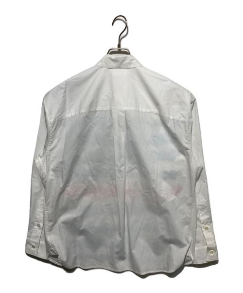 HERALBONY（ヘラルボニー）HERALBONY (ヘラルボニー) レギュラーカラーシャツ「blue brush-mm2025」 ホワイト サイズ:Ｍの古着・服飾アイテム