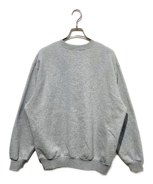 plllllleeeasse（プリーズ）plllllleeeasse (プリーズ) Crewneck Sweatshirt グレー サイズ:Lの古着・服飾アイテム