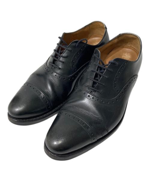 Jalan Sriwijaya（ジャランスリウァヤ）Jalan Sriwijaya (ジャランスリウァヤ) クォーターブローグシューズ ブラック サイズ:5 1/2の古着・服飾アイテム