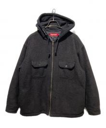 SUPREME（シュプリーム）の古着「Fleece Zip Up Hooded Shirt」｜ブラック