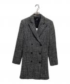 theoryセオリー）の古着「ツイードダブルチェスターコート」｜ブラック