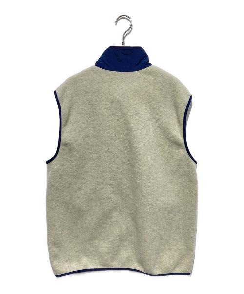 Patagonia（パタゴニア）Patagonia (パタゴニア) シンチラフリースベスト アイボリー×ネイビー サイズ:Lの古着・服飾アイテム