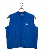 PALACEパレス）の古着「P65 JACKET キルティングベスト」｜ブルー