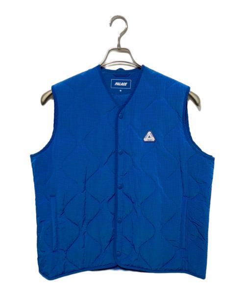 PALACE（パレス）PALACE (パレス) P65 JACKET キルティングベスト ブルー サイズ:Ｍの古着・服飾アイテム