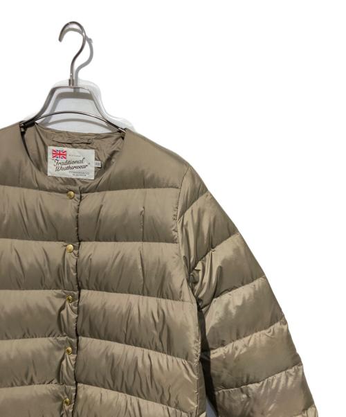 Traditional Weatherwear（トラディショナルウェザーウェア）Traditional Weatherwear (トラディショナルウェザーウェア) ARKLEY LONG DOWN PACKABLE ブラウン サイズ:36の古着・服飾アイテム