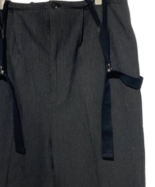 TODAYFUL（トゥデイフル）TODAYFUL (トゥデイフル) Suspenders Highwaist Pants グレー サイズ:38の古着・服飾アイテム