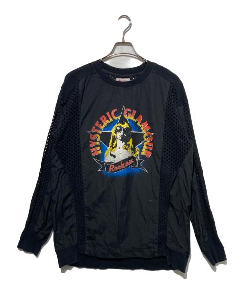 Hysteric Glamour（ヒステリックグラマー）Hysteric Glamour (ヒステリックグラマー) ROCKERSプリントカットソー ブラック サイズ:FREEの古着・服飾アイテム