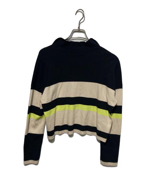 allureville（アルアバイル）allureville (アルアバイル) ラガーシャツプルオーバー ブラック サイズ:2の古着・服飾アイテム