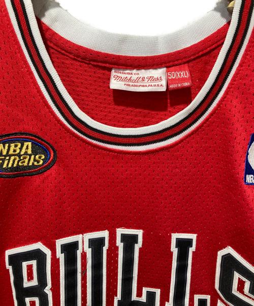MITCHELL & NESS（ミッチェルアンドネス）MITCHELL & NESS (ミッチェルアンドネス) ゲームシャツ レッド サイズ:XXLの古着・服飾アイテム
