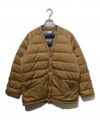 NANGAナンガ）の古着「Cotton Peach Down Hanten ダウンジャケット」｜ブラウン