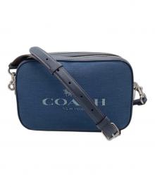 COACH（コーチ）の古着「馬車ロゴカメラショルダーバッグ」｜ネイビー