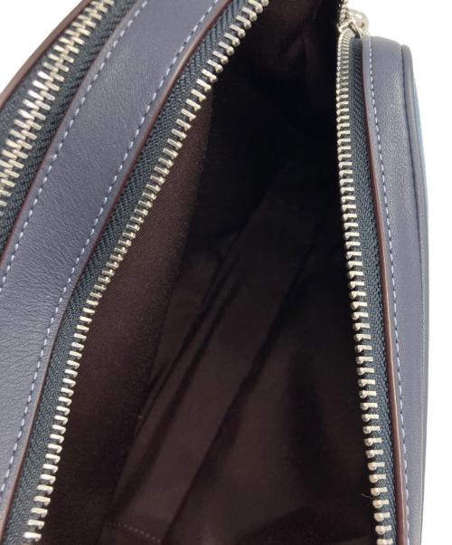 COACH（コーチ）COACH (コーチ) 馬車ロゴカメラショルダーバッグ ネイビーの古着・服飾アイテム