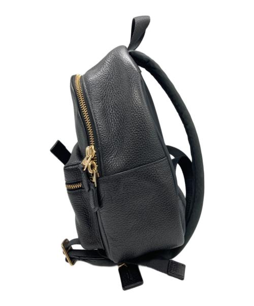 COACH（コーチ）COACH (コーチ) チャーリー ペブルドレザー ミニ リュックサック ブラックの古着・服飾アイテム