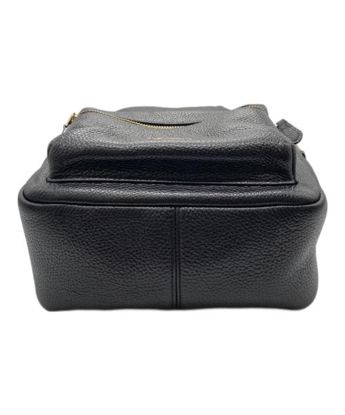 COACH（コーチ）COACH (コーチ) チャーリー ペブルドレザー ミニ リュックサック ブラックの古着・服飾アイテム