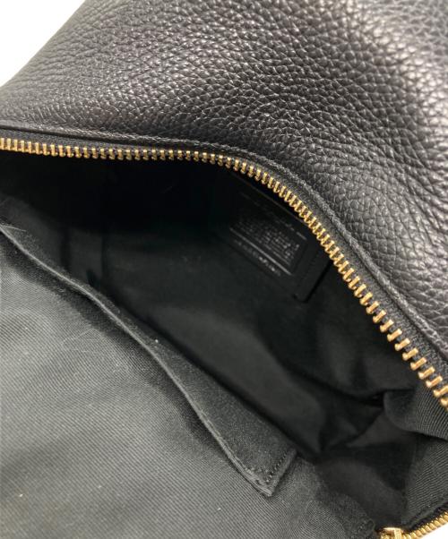 COACH（コーチ）COACH (コーチ) チャーリー ペブルドレザー ミニ リュックサック ブラックの古着・服飾アイテム