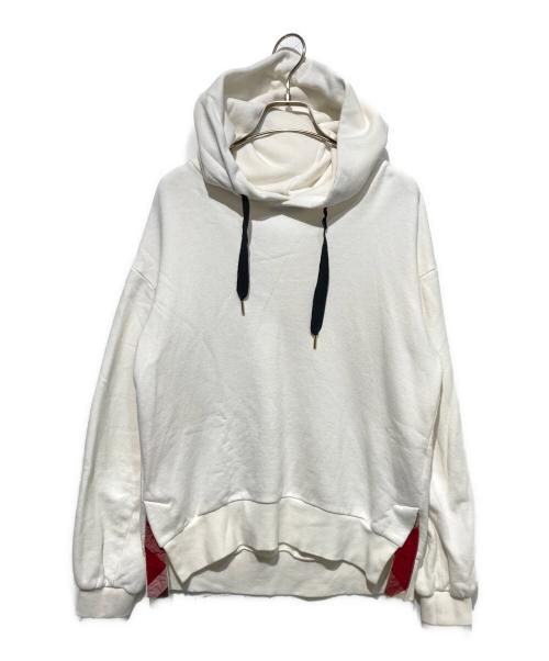BLACK LABEL CRESTBRIDGE（ブラックレーベル クレストブリッジ）BLACK LABEL CRESTBRIDGE (ブラックレーベル クレストブリッジ) プルオーバーパーカー ホワイト サイズ:38の古着・服飾アイテム