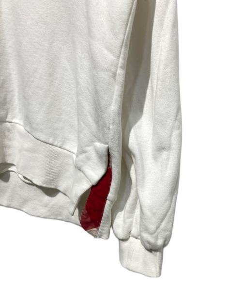 BLACK LABEL CRESTBRIDGE（ブラックレーベル クレストブリッジ）BLACK LABEL CRESTBRIDGE (ブラックレーベル クレストブリッジ) プルオーバーパーカー ホワイト サイズ:38の古着・服飾アイテム