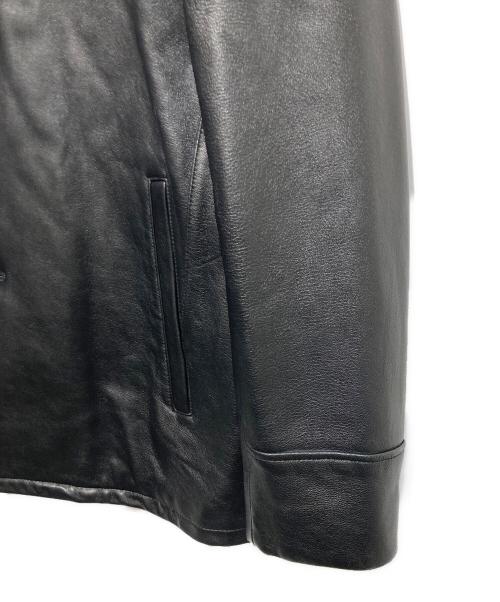 nano・universe（ナノ・ユニバース）nano・universe (ナノ・ユニバース) LB.03 WONDER LIGHT LEATHER カーコート ブラック サイズ:Lの古着・服飾アイテム