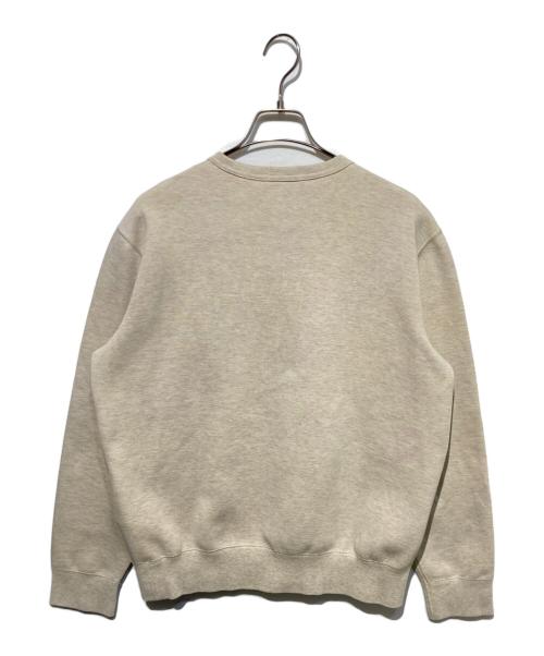 POLO RALPH LAUREN（ポロ・ラルフローレン）POLO RALPH LAUREN (ポロ・ラルフローレン) ロゴ刺繍クルーネックスウェット ベージュ サイズ:Mの古着・服飾アイテム